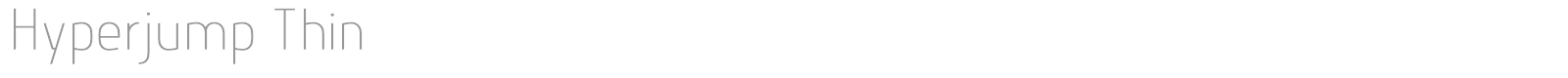 Hyperjump font preview